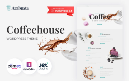 Arabusta - Tema WordPress Elementor Coffeehouse