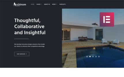 Archinom - Architect WordPress Elementor Theme