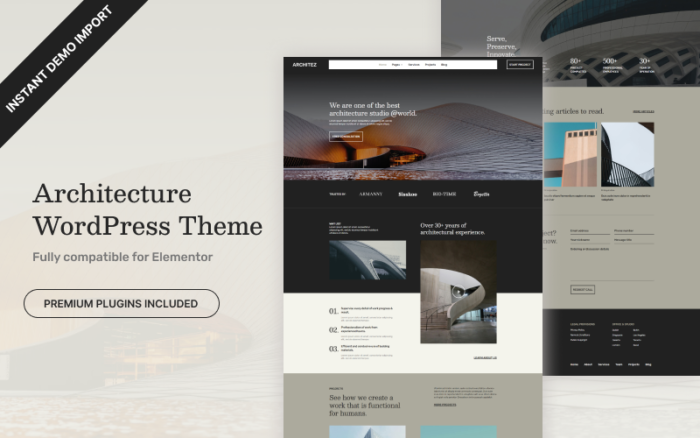 Architez - Tema WordPress Arsitektur