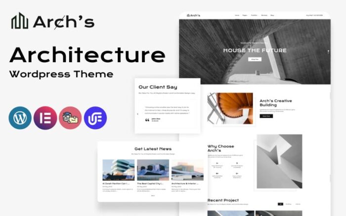 Arch's - Tema WordPress Arsitektur Konstruksi