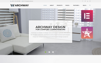 Archway - Tema WordPress Elementor Agensi Arsitektur