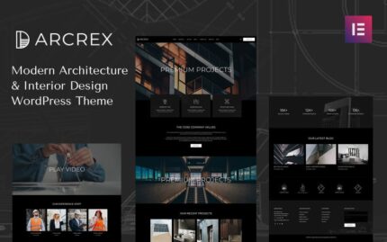 Tema WordPress Arsitektur dan Desain Interior Arcrex