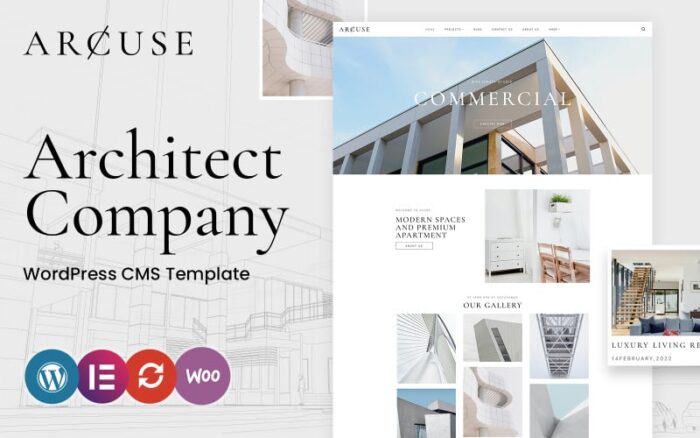 Arcuse - Tema WordPress Real Estat dan Arsitektur