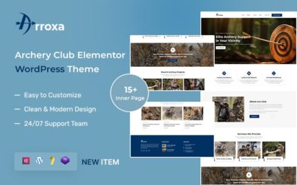 Arroxa – Archery Club Elementor WordPress Theme