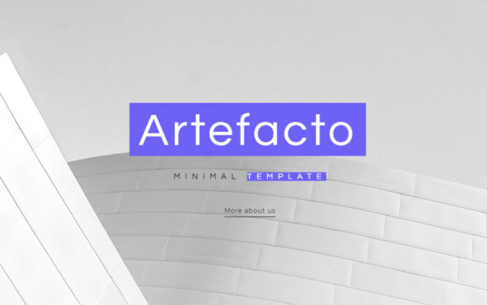 Artefacto - Template Halaman Arahan WordPres Bisnis Elementor