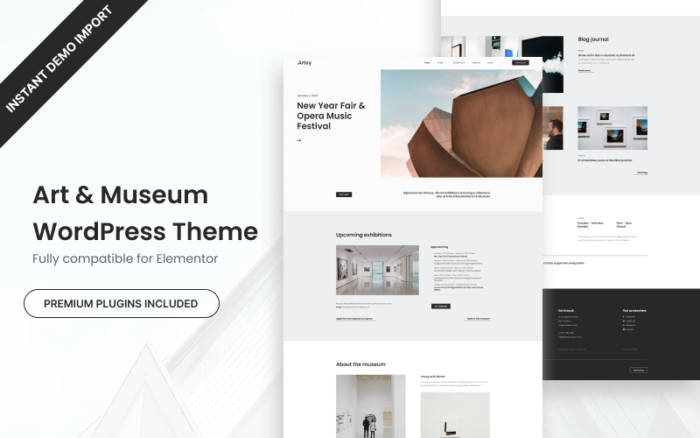 Artey - Tema WordPress Seni & Museum