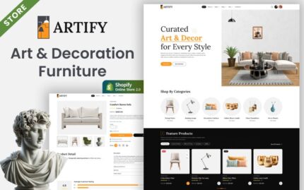 Artify - Tema Situs Web Shopify untuk Furnitur & Dekorasi Rumah