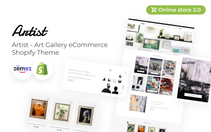 Artis - Galeri Seni Tema eCommerce Shopify