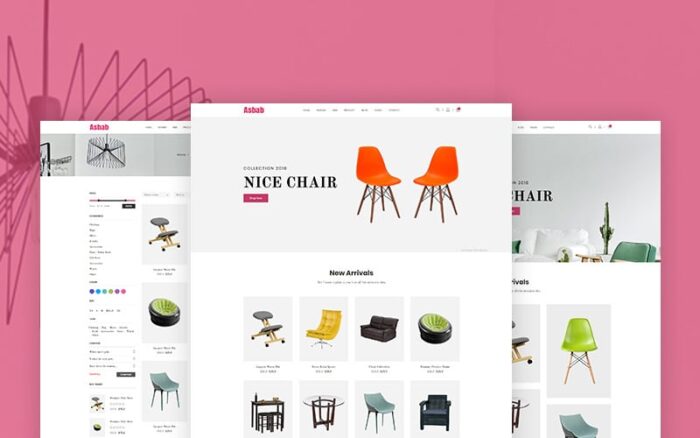 Asbab - Template Situs Web eCommerce