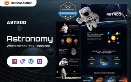 Astrod - Tema Wordpress Elementor Astronomi