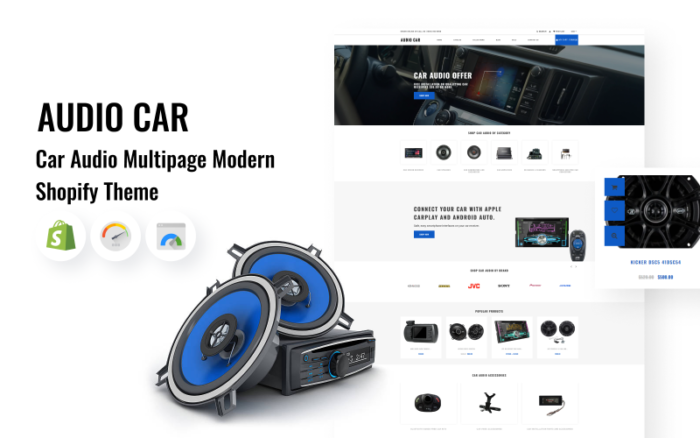 Audio Mobil - Tema Shopify Multihalaman Audio Mobil Modern