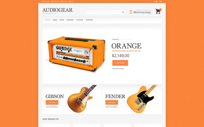 Tema Magento Responsif Toko Audio