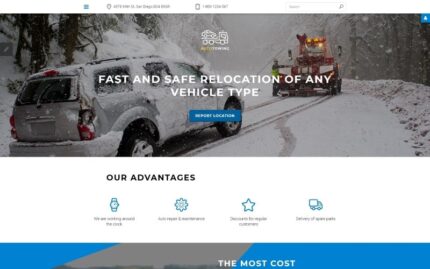 Auto Towing Responsive Joomla Template