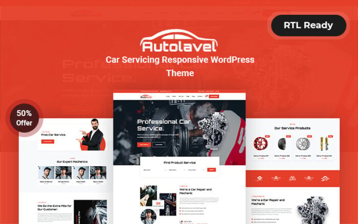 Autolavel - Tema WordPress Responsif Layanan Mobil