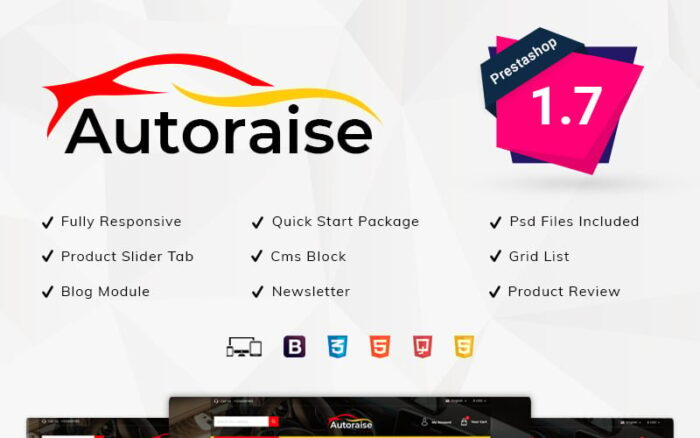 Autoraise - Tema PrestaShop Toko Otomatis