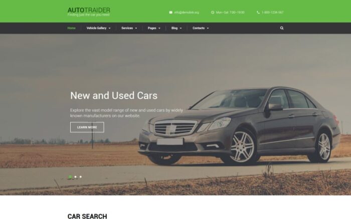 Templat Situs Web AutoTrader