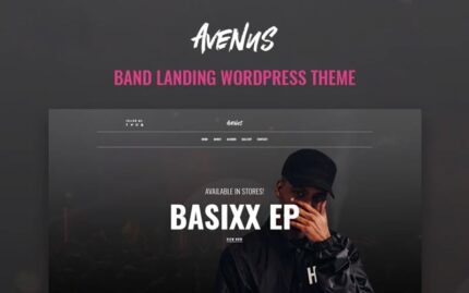 Avenus - Music One Page Modern WordPress Elementor Theme