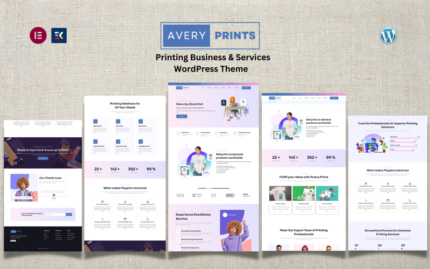 Avery Printing - Tema WordPress Bisnis Percetakan & Layanan Cetak Sesuai Permintaan