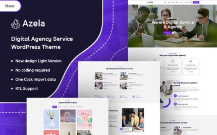 Azela - Digital Agency Service WordPress Theme