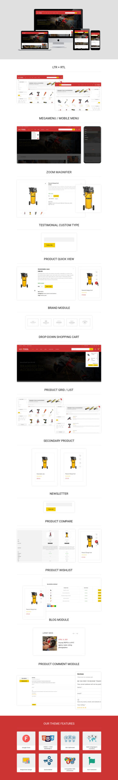 Mxtool - Toko Alat, Peralatan dan Aksesoris Woocommerce - Fitur Gambar 1