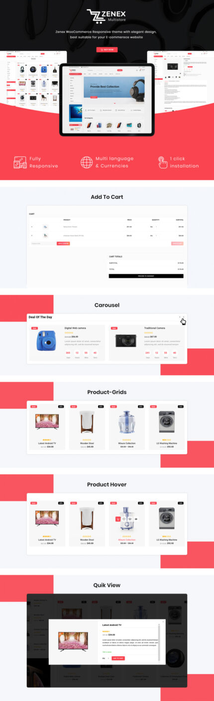 Zenex - Tema WooCommerce eCommerce Serbaguna - Fitur Gambar 1