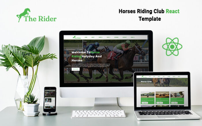 TheRider- Klub Berkuda Bereaksi Template Situs Web - Fitur Gambar 1