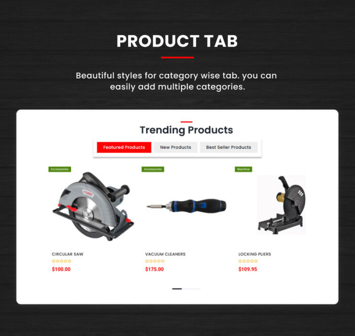 Toolsify Megastore –Tools and Machine Shopify 2.0 Template Responsif - Fitur Gambar 8