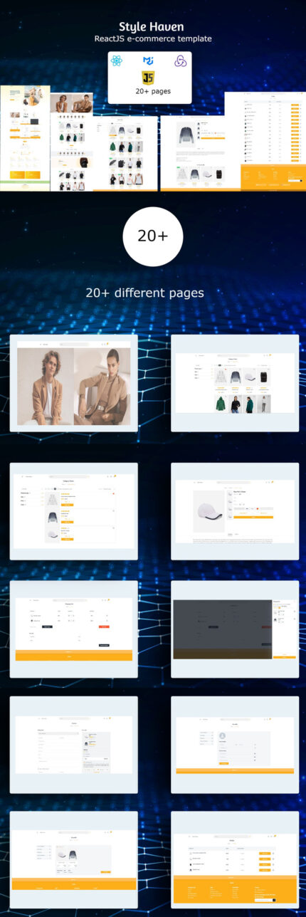 Style Haven - Template E-commerce ReactJS - Fitur Gambar 1