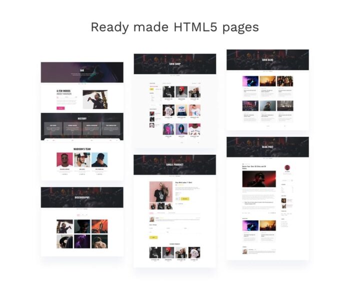 Madison - Template Situs Web HTML5 Multihalaman Singer - Fitur Gambar 2