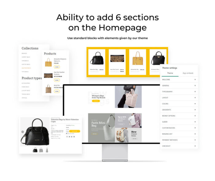 YellowBag - Tema Shopify Responsif Tas Tangan - Fitur Gambar 2