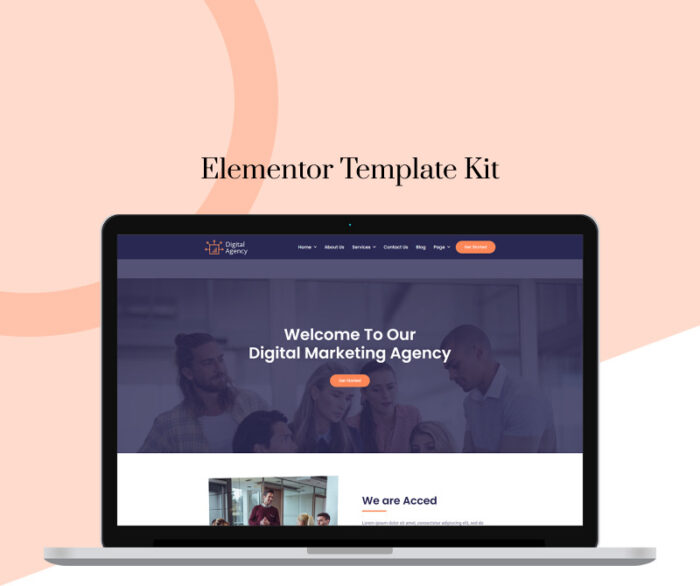 Agen Digital - Layanan Pemasaran Kit Elementor Siap Pakai - Fitur Gambar 1