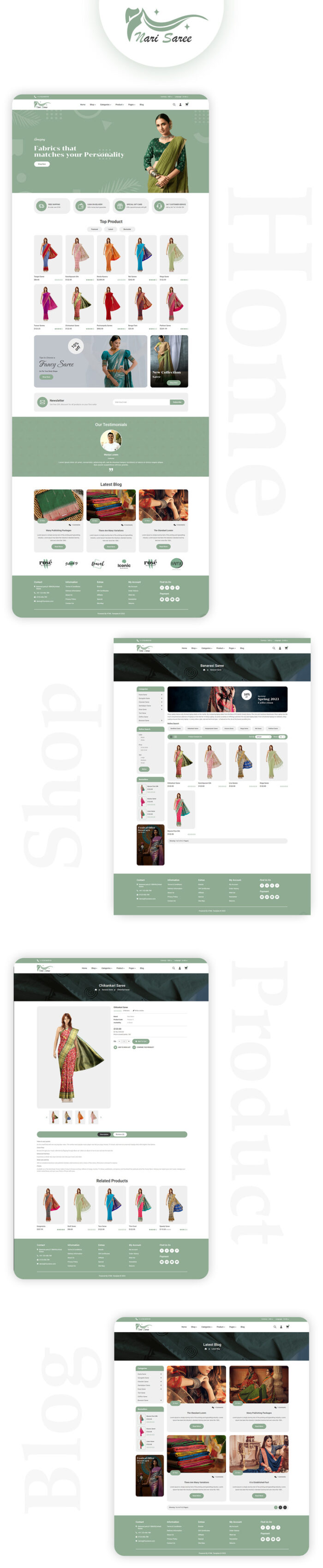 NariSaree - Template Situs Web HTML5 Toko Saree - Fitur Gambar 1