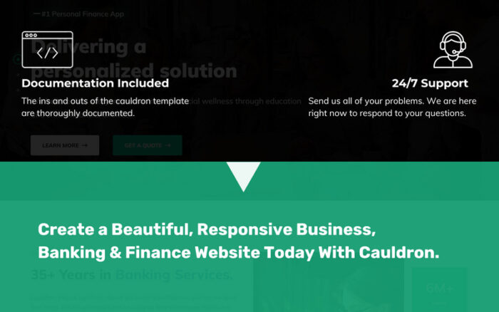 Cauldron - Template Situs Web HTML Modern Perbankan dan Keuangan - Fitur Gambar 6