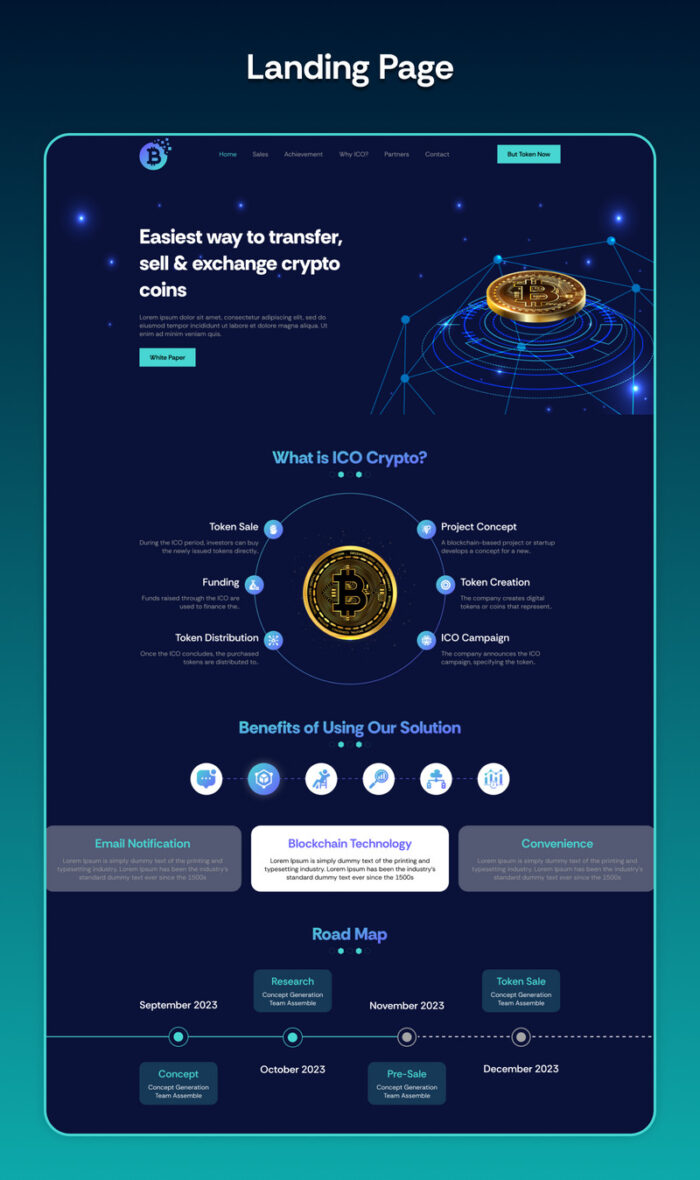 Halaman Peluncuran ICO - Fitur Gambar 3