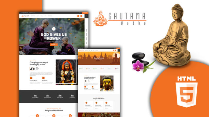 Templat Situs Web HTML5 Kuil Buddha Guatama - Fitur Gambar 1