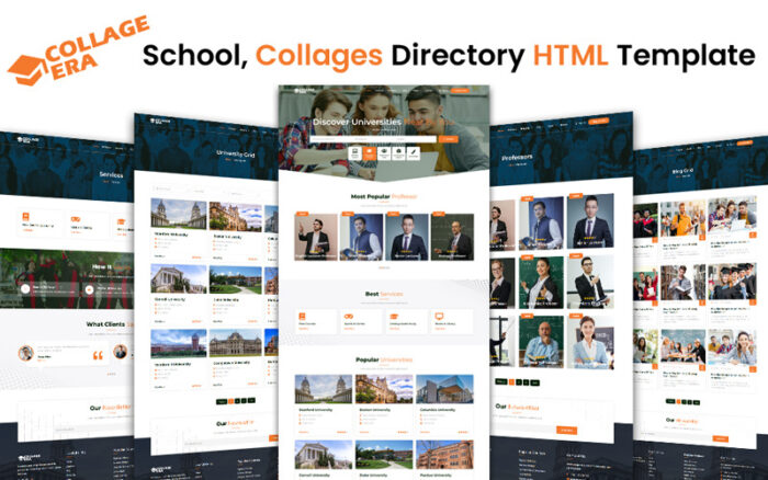 Template HTML Direktori Kolase Sekolah Era Perguruan Tinggi - Fitur Gambar 1