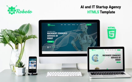 Roboto - Template HTML5 Agensi Startup AI dan TI - Fitur Gambar 1