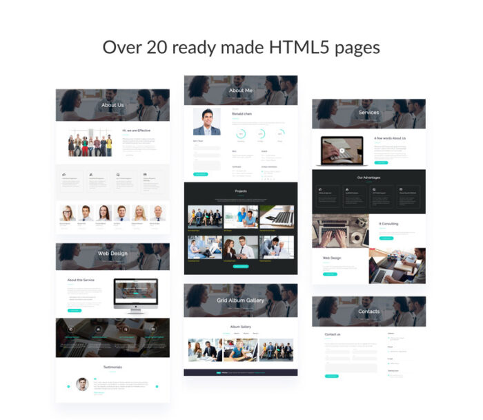 Template Situs Web Responsif Konsultasi TI yang Efektif - Fitur Gambar 2