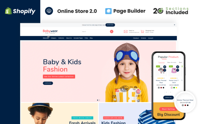 Tema Shopify Toko Pakaian Bayi