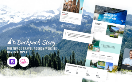 Backpack Story - Online Travel Agency Website Template