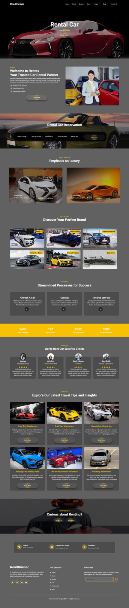 RoadRunner | Template HTML Penyewaan Mobil - Fitur Gambar 1