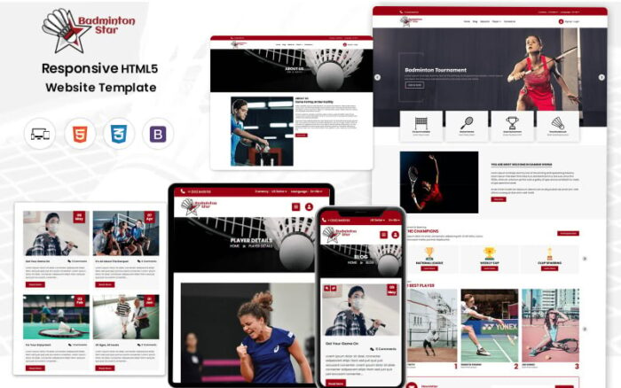 BadmintonStar - Template Situs Web Bulu Tangkis Terbaik untuk Para Juara