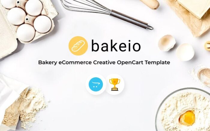 Bakeio - Template OpenCart Kreatif eCommerce Toko Roti