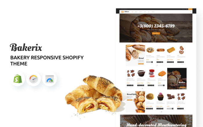 Tema Toko Online Responsif Toko Roti Shopify