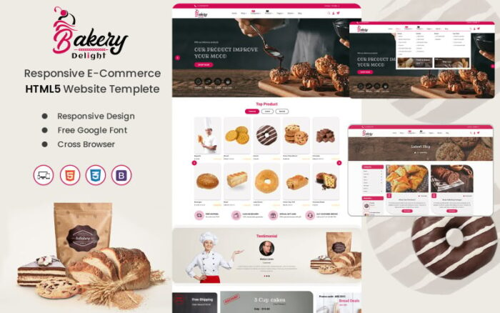 BakeryDelight Web- Template Situs Web Toko Roti Serbaguna untuk Kesuksesan yang Manis