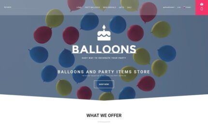 Balloons OpenCart Template