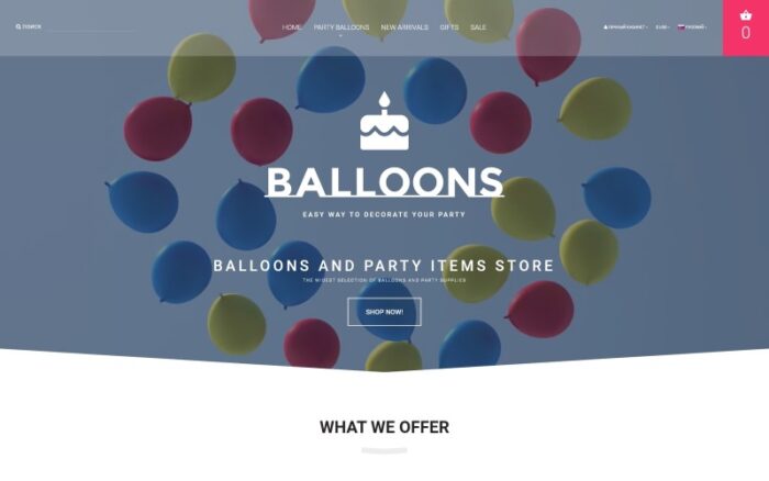 Template OpenCart Balon