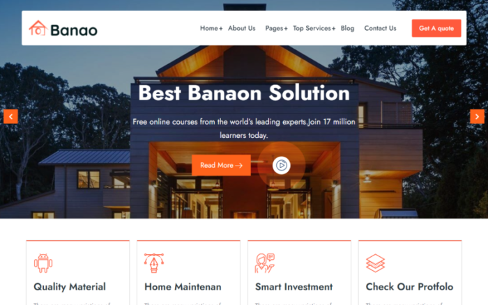 Banao - Tema WordPress Properti