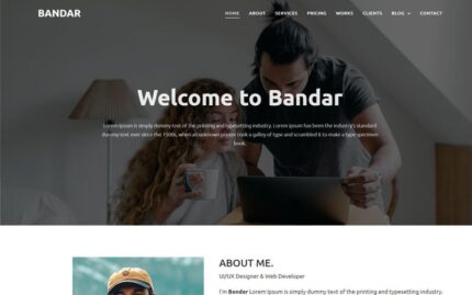 Bandar One Page Portfolio Html Template