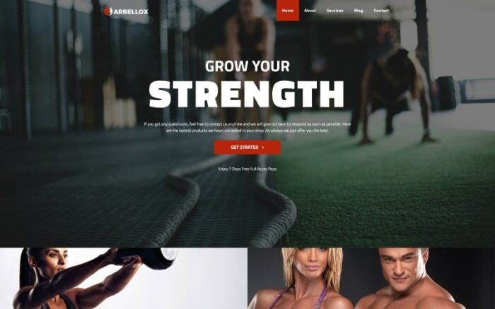 Barbellox - Gym Multipurpose Modern WordPress Elementor Theme